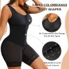imageSHAPERX Womens Fajas Colombianas Tummy Control Shapewear Postpartum Full Body Shaper Butt Lifter BodysuitBlack