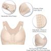 imageSHAPERX Womens PostSurgery Front Closure Brassiere Sports BraBeige