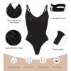 imageSHAPERX Womens Shapewear Bodysuit Tummy Control Body Shaper Seamless Sculpting Snatched Waist Body Suit1black Thong