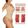 imageSHAPERX Womens Shapewear Bodysuit Tummy Control Body Shaper Seamless Sculpting Snatched Waist Body SuitBeige Thong