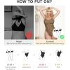 imageSHAPERX Womens Shapewear Bodysuit Tummy Control Body Shaper Seamless Sculpting Snatched Waist Body SuitBrown Thong