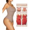 imageSHAPERX Womens Shapewear Bodysuit Tummy Control Body Shaper Seamless Sculpting Snatched Waist Body SuitSienna Thong