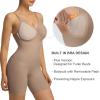 imageSHAPERX Womens Shapewear Tummy Control Bodysuit with Removable Pads Seamless Sculpting Mid Thigh Body ShaperSienna Mid Thigh