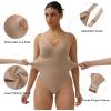 imageSHAPERX Womens Shapewear Tummy Control Bodysuit with Removable Pads Seamless Sculpting Mid Thigh Body ShaperSienna Thong