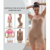 imageSHAPERX Womens Shaping MidThigh Bodysuit Tummy Control Shapewear Seamless Sculpting Body ShaperSienna