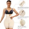 imageSHAPERX Womens Tummy Control Shapewear Fajas Colombianas Open Bust Body Shaper Bodysuit with Zipper Crotch SZ7257BeigeS