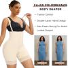 imageSHAPERX Womens Tummy Control Shapewear Fajas Colombianas Open Bust Body Shaper Bodysuit with Zipper Crotch SZ7257BeigeS