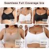 imageSHAPERX Womens Underarm Smoothing Seamless TShirt Bra Wireless Lightly Lined for All Day ComfortWhite