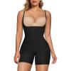 imageSHAPERX Open Bust Shapewear Tummy Control Bodysuits for Women Seamless Compression High Waisted Body ShaperBlackshorts