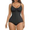 imageSHAPERX Shapewear Bodysuit for Women Tummy Control Seamless ZipUp Body Shaper Snatched Waist Sculpting Body SuitBlack Brief