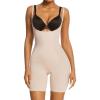 imageSHAPERX Shapewear for Women Tummy Control Open Bust Thigh Slimmer Body ShaperBeigeunderbust