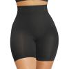 imageSHAPERX Tummy Control Underwear for Women  MidWaisted Seamless Shapewear Shorts AntiRolling Body Shaper Under DressesBlack