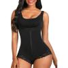 imageSHAPERX Womens Fajas Colombianas Shapewear Postpartum Tummy Control Body Shaper Butt Lifter BodysuitBlack