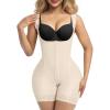 imageSHAPERX Womens Fajas Colombianas Tummy Control Shapewear Postpartum Butt Lifting Body Shaper with Boned SupportBeige Hooks