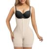 imageSHAPERX Womens Fajas Colombianas Tummy Control Shapewear Postpartum Butt Lifting Body Shaper with Boned SupportBeige Zipper
