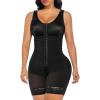 imageSHAPERX Womens Fajas Colombianas Tummy Control Shapewear Postpartum Full Body Shaper Butt Lifter BodysuitBlack