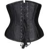 imageSHAPERX Women 24 Double SteelBoned Longline Heavy Duty Waist Training Corsets ShaperBlack
