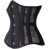 imageSHAPERX Women 24 Double SteelBoned Longline Heavy Duty Waist Training Corsets ShaperBlack Mesh