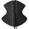 imageSHAPERX Womens Heavy Duty Corset Double Steel Boned Waist Trainer Corsets Underbust Body ShaperBlack Long Torso