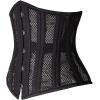 imageSHAPERX Womens Waist Training Corsets Underbust Heavy Duty 26 Steel Boned Hourglass Silhouette Body ShaperBlack Mesh