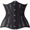 imageSHAPERX Women 24 Double SteelBoned Longline Heavy Duty Waist Training Corsets ShaperBlack Mesh