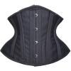 imageSHAPERX Womens Heavy Duty Corset Double Steel Boned Waist Trainer Corsets Underbust Body ShaperBlack Short Torso