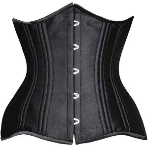 imageSHAPERX Women 24 Double SteelBoned Longline Heavy Duty Waist Training Corsets ShaperBlack