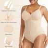 imageSHAPERX Womens Shapewear Bodysuit Tummy Control Seamless ZipUp Sculpting Body Shaper Medium CompressionBeige Brief