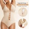 imageSHAPERX Womens Shapewear Bodysuit Tummy Control Seamless ZipUp Sculpting Body Shaper Medium CompressionBeige Brief