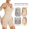 imageSHAPERX Womens Shapewear Bodysuit Tummy Control Seamless ZipUp Sculpting Body Shaper Medium CompressionBeige Shorts