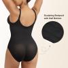 imageSHAPERX Womens Shapewear Bodysuit Tummy Control Seamless ZipUp Sculpting Body Shaper Medium CompressionBlack Brief