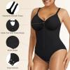 imageSHAPERX Womens Shapewear Bodysuit Tummy Control Seamless ZipUp Sculpting Body Shaper Medium CompressionBlack Brief