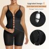 imageSHAPERX Womens Shapewear Bodysuit Tummy Control Seamless ZipUp Sculpting Body Shaper Medium CompressionBlack Shorts