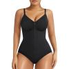 imageSHAPERX Womens Shapewear Bodysuit Tummy Control Seamless ZipUp Sculpting Body Shaper Medium CompressionBlack Brief