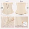 imageSHAPERX Waist Trainer for Women Corset Shapewear Tummy Control Sport Workout Waist Cincher Body Shaper Zipper and HooksBeige