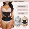imageSHAPERX Waist Trainer for Women Corset Shapewear Tummy Control Sport Workout Waist Cincher Body Shaper Zipper and HooksBlack