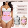 imageSHAPERX Waist Trainer for Women Corset Shapewear Tummy Control Sport Workout Waist Cincher Body Shaper Zipper and HooksPink