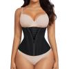 imageSHAPERX Waist Trainer for Women Corset Shapewear Tummy Control Sport Workout Waist Cincher Body Shaper Zipper and HooksBlack