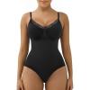 imageSHAPERX Womens Shapewear Bodysuit Tummy Control Body Shaper Seamless Sculpting Snatched Waist Body SuitBlack Lace