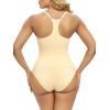 imageSHAPERX Bodysuit for Women Tummy Control Shapewear Racerback Seamless Body Shaper Tank TopBeige