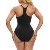 imageSHAPERX Bodysuit for Women Tummy Control Shapewear Racerback Seamless Body Shaper Tank TopBlack