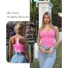 imageSHAPERX Bodysuit for Women Tummy Control Shapewear Racerback Seamless Body Shaper Tank TopPink