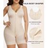 imageSHAPERX VShaped Fajas Colombianas Moldeadoras Enhanced Tummy Control Shapewear Postpartum Butt Lifter Full Body ShaperBeige