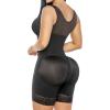 imageSHAPERX VShaped Fajas Colombianas Moldeadoras Enhanced Tummy Control Shapewear Postpartum Butt Lifter Full Body ShaperBlack