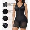 imageSHAPERX VShaped Fajas Colombianas Moldeadoras Enhanced Tummy Control Shapewear Postpartum Butt Lifter Full Body ShaperBlack