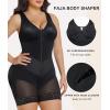 imageSHAPERX VShaped Fajas Colombianas Moldeadoras Enhanced Tummy Control Shapewear Postpartum Butt Lifter Full Body ShaperBlack