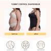 imageSHAPERX Womens Tummy Control Shapewear Bodysuit Seamless Compression Body Shaper Comfy Brief Body SuitBlack