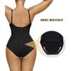 imageSHAPERX Womens Tummy Control Shapewear Bodysuit Seamless Compression Body Shaper Comfy Brief Body SuitBlack