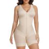 imageSHAPERX VShaped Fajas Colombianas Moldeadoras Enhanced Tummy Control Shapewear Postpartum Butt Lifter Full Body ShaperBeige
