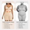 imageSHAPERX Womens Shapewear Bodysuit Tummy Control Seamless ZipUp Body Shaper Waist Defining SilhouetteBeige Shorts